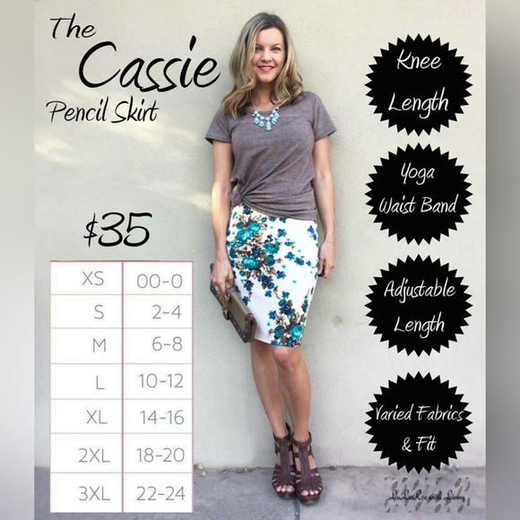 LulaRoe NWT Cassie Skirt - Picture 2 of 3